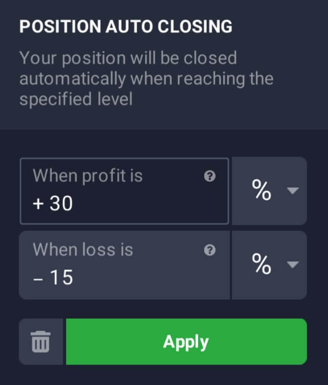 IQ Option में स्टॉप लॉस और टेक प्रॉफिट का उपयोग कैसे करें