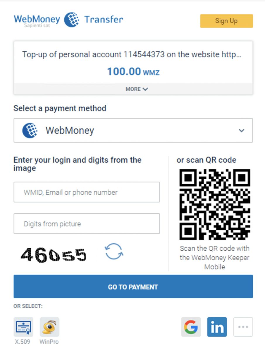 IQ Option befizetés a WebMoney-n keresztül: minimumok, lépések és időzítés IQ Option befizetés a WebMoney-n keresztül: minimumok, lépések és időzítés